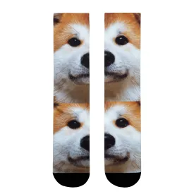 AKITAINU/秋田犬 ソックス クルー丈 靴下 26-28cm