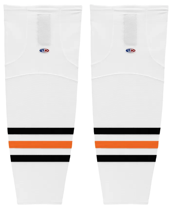 Athletic Knit (AK) HS2100-371 2017 Edmonton Oilers White Mesh Ice Hockey Socks