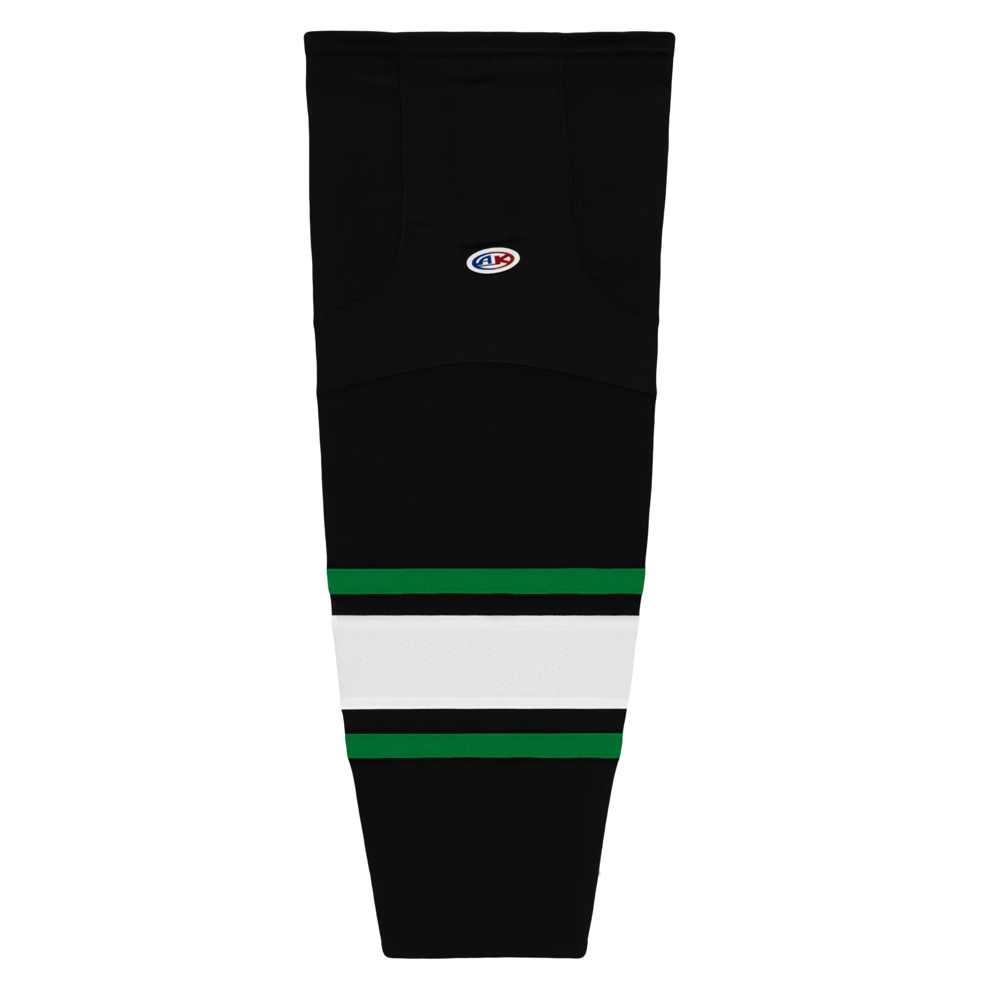 Athletic Knit (AK) HS2100-506 Dallas Stars Black Mesh Ice Hockey Socks