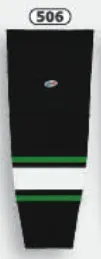 Athletic Knit (AK) HS2100-506 Dallas Stars Black Mesh Ice Hockey Socks