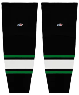 Athletic Knit (AK) HS2100-506 Dallas Stars Black Mesh Ice Hockey Socks