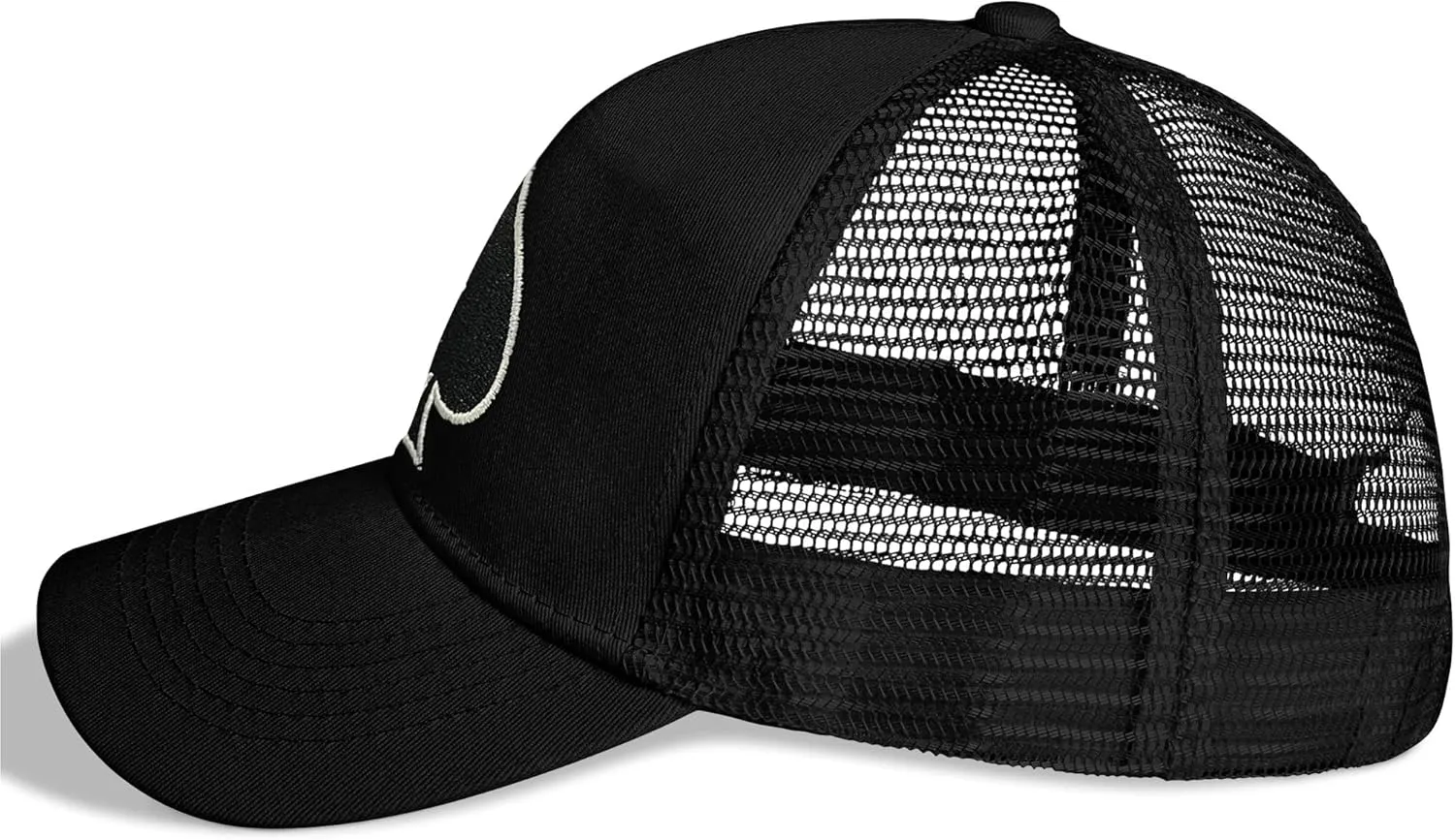 Baseball Caps Embroidered Adjustable Mesh Dad Hat Black Trucker Hats for Men and Women