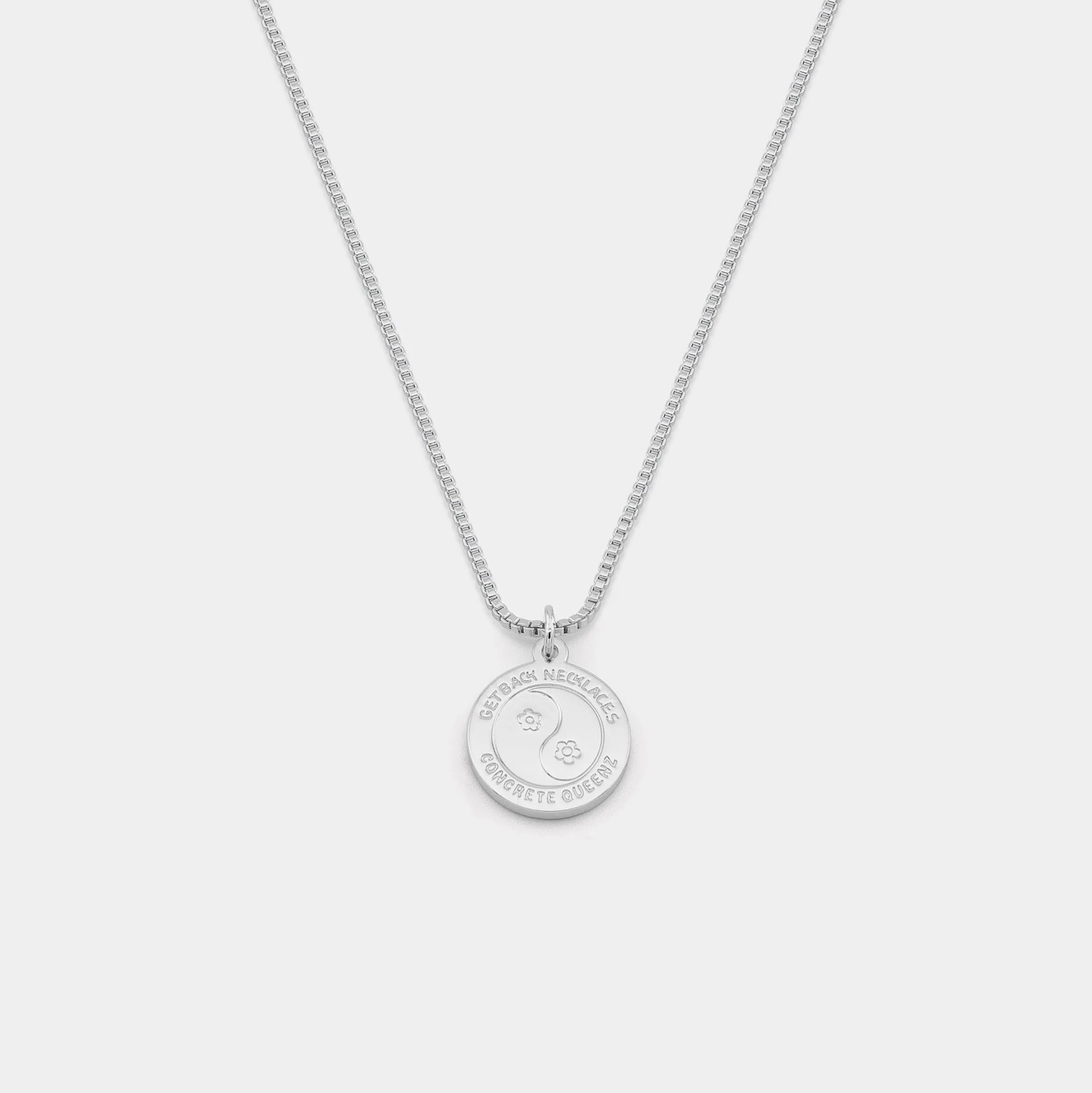 Concrete Queenz St. Christopher Necklace - Silver