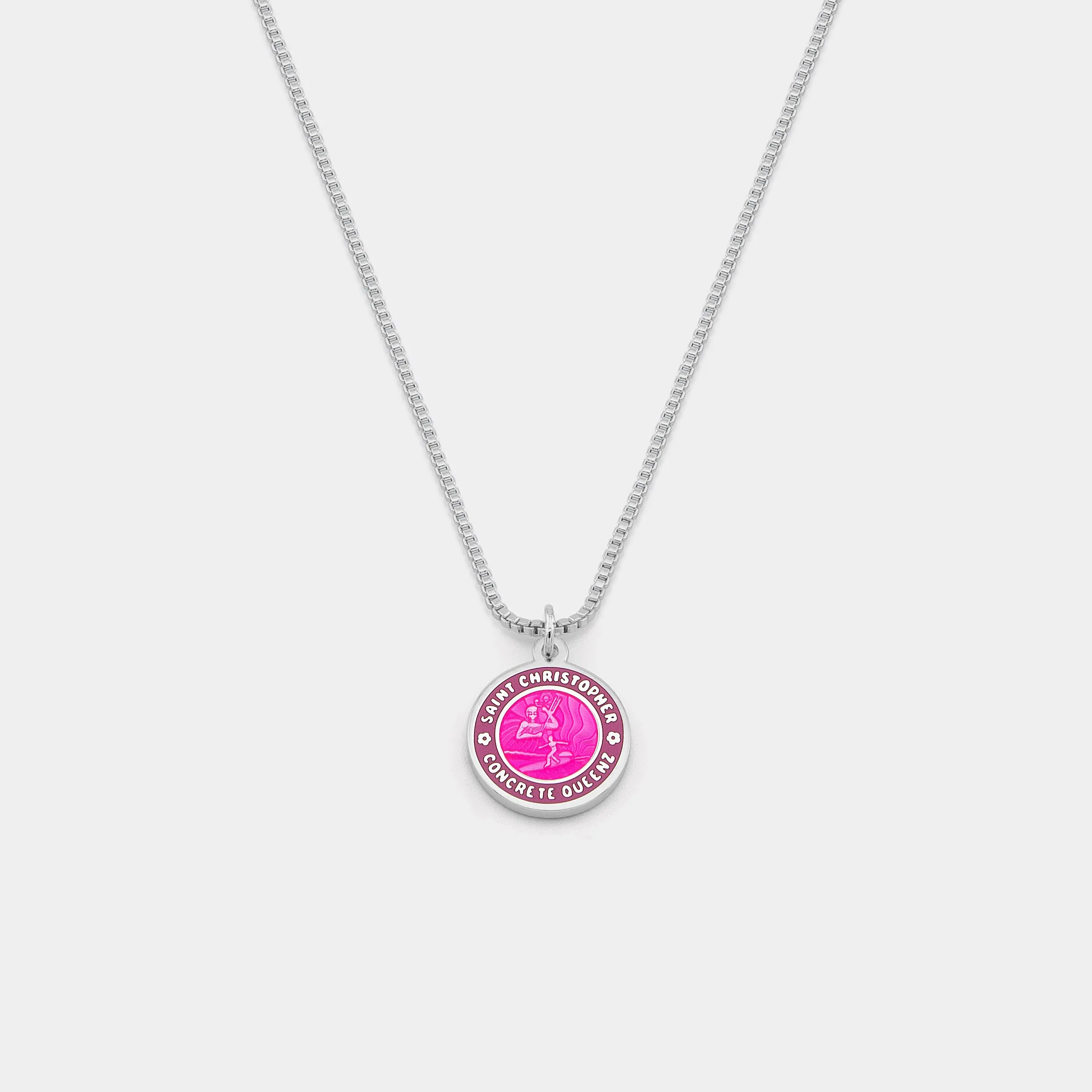 Concrete Queenz St. Christopher Necklace - Silver