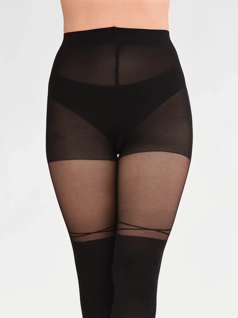 Criss-cross Over-the-Knee Tights