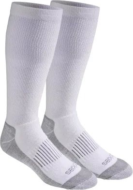 Dickies Men's Light Compression Comfort Over-The-Calf Socks, Available in M-XXL (2, 4 Pairs)