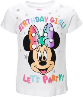 Disney Junior Birthday Girls T-Shirt Toddler to Big Kid Sizes (2T - 14-16)