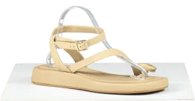 GIA BORGHINI Beige Gia Borghini X Rhw Rosie Slip On Sandals UK 6 EU 39 👠