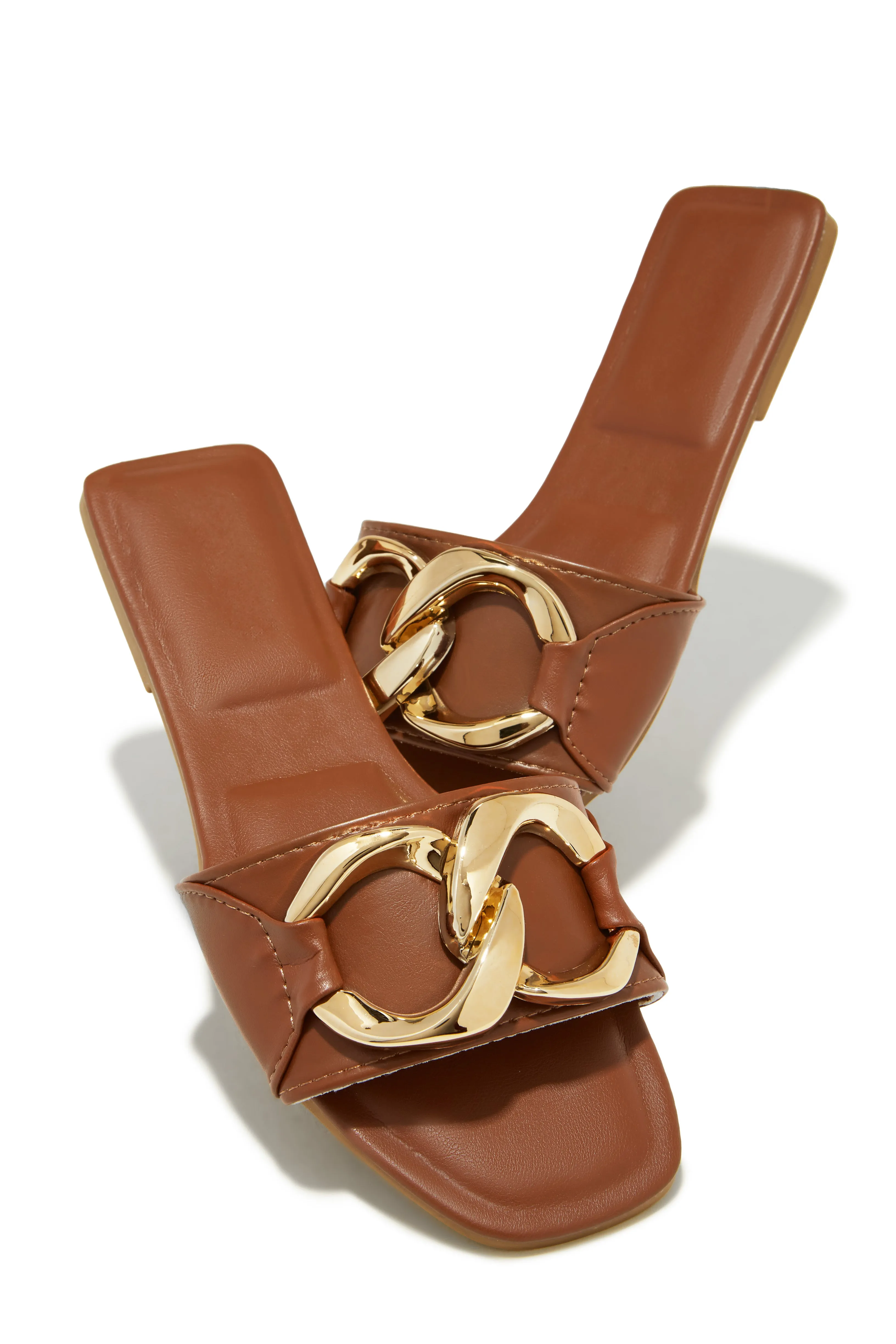 Hot Weekend Slip On Sandals - Tan