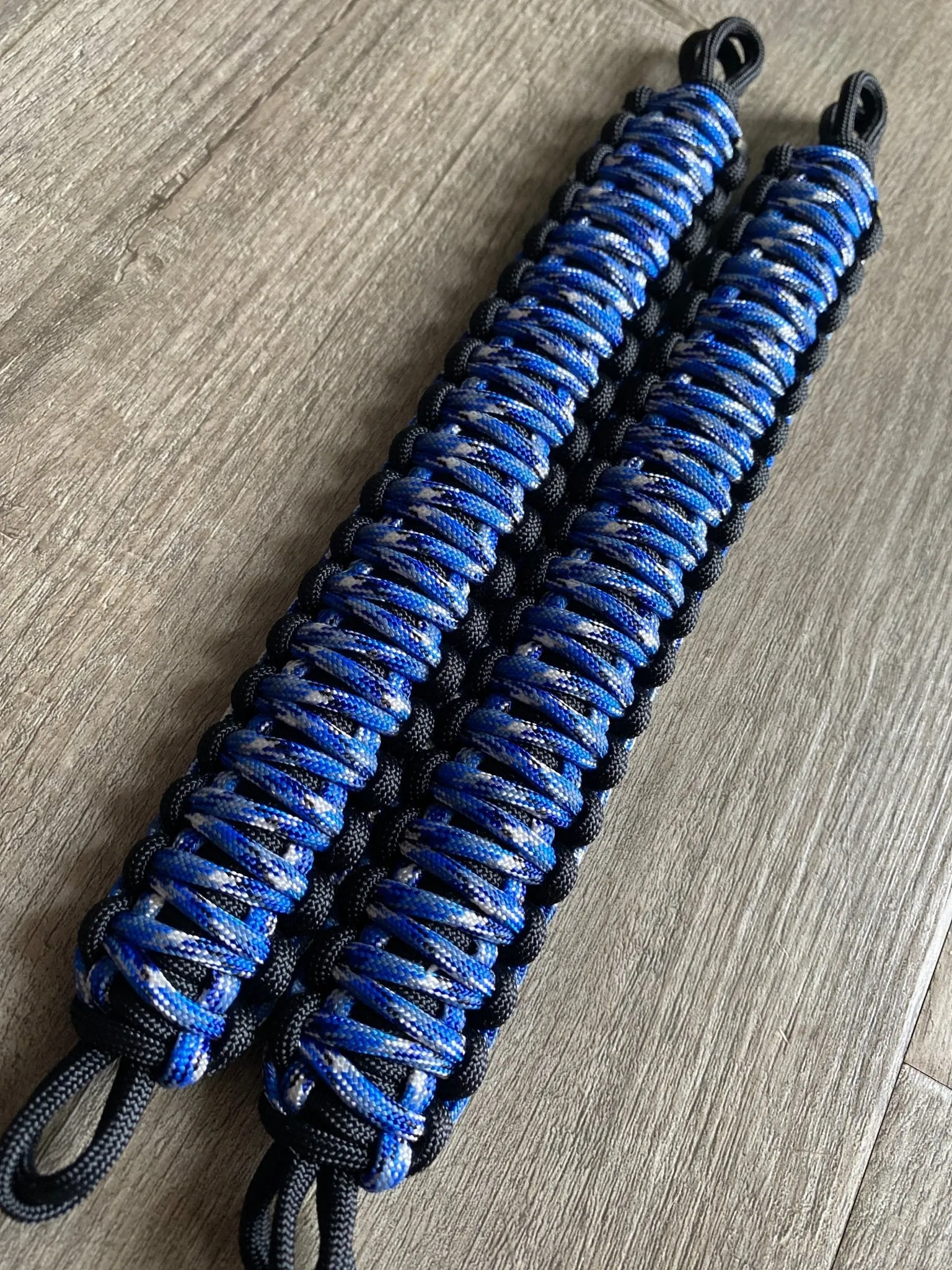 Krawlergrips Blue Camo Paracord Grab Handle