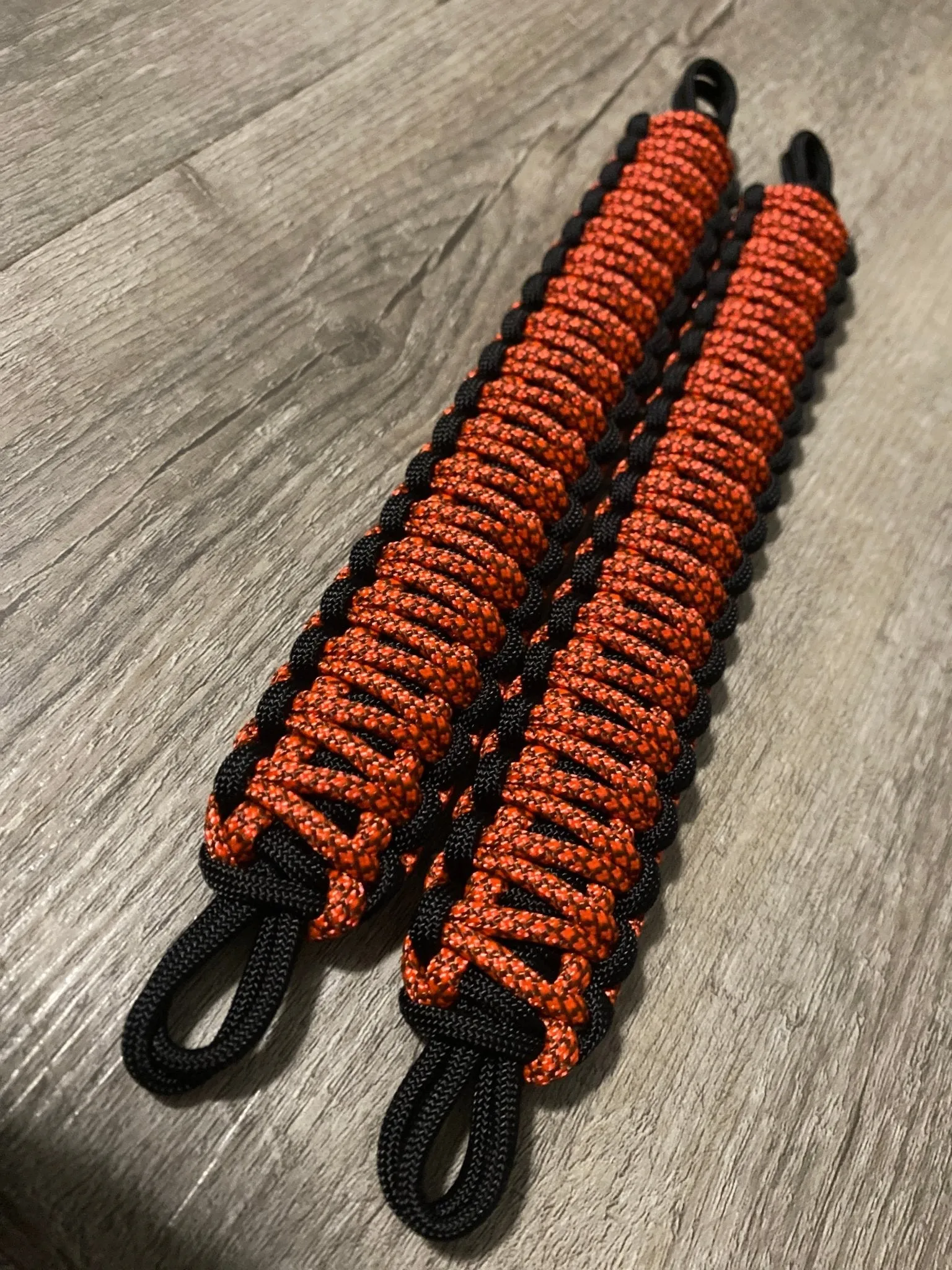 Krawlergrips Neon Orange Diamond Paracord Grab Handle