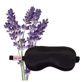 Lavender Weighted Satin Eye Mask.