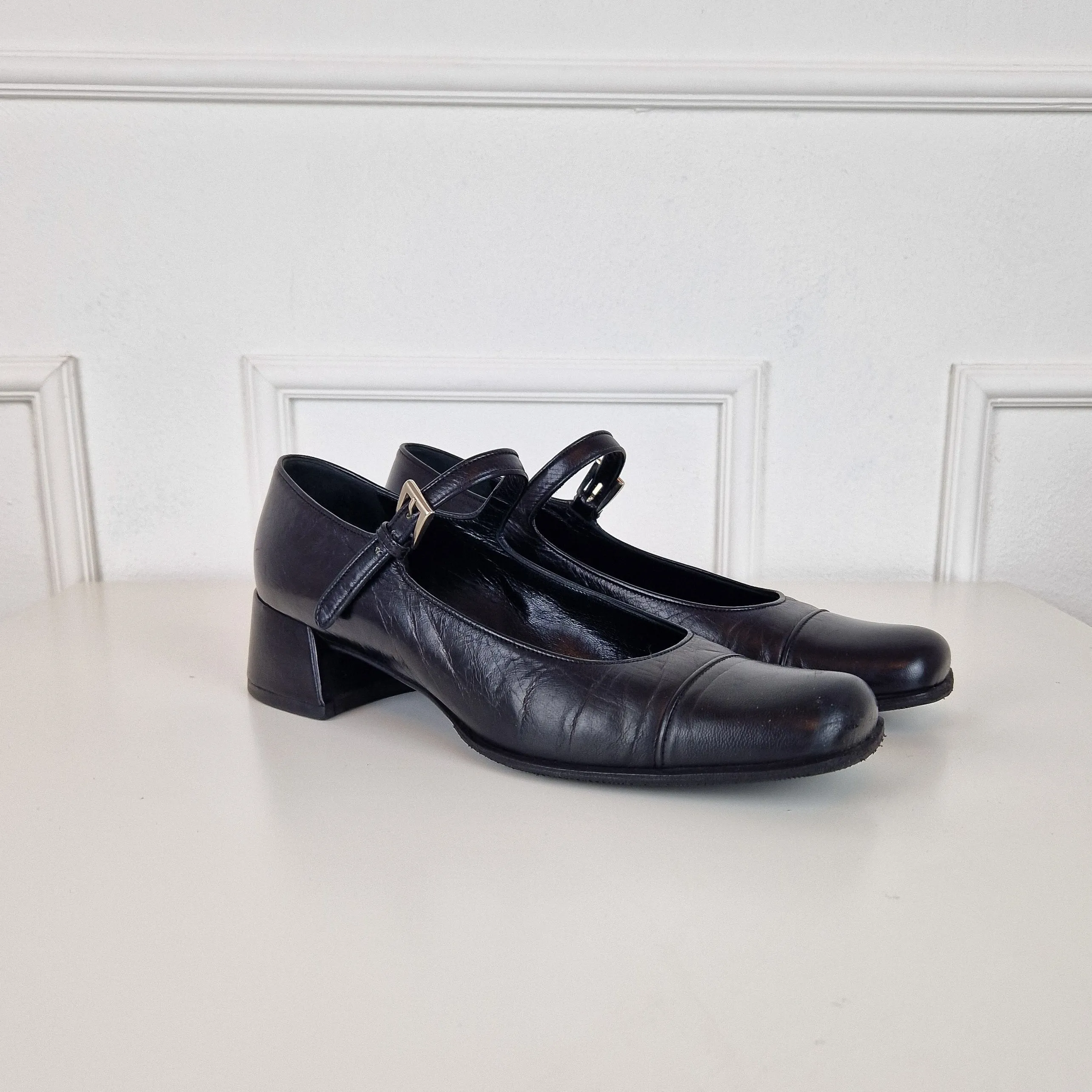 Mary Jane Prada anni '90 pelle nera