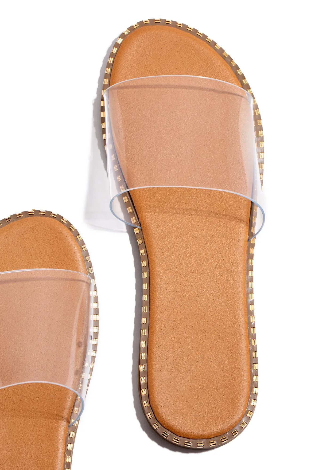 Maui Flat Slip On Sandals - Clear