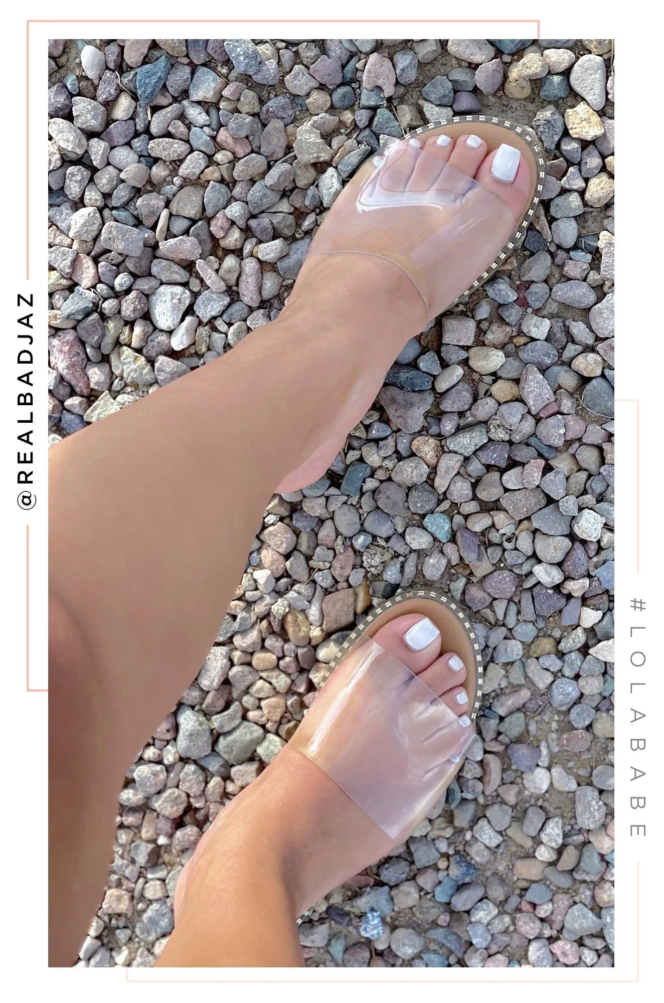 Maui Flat Slip On Sandals - Clear
