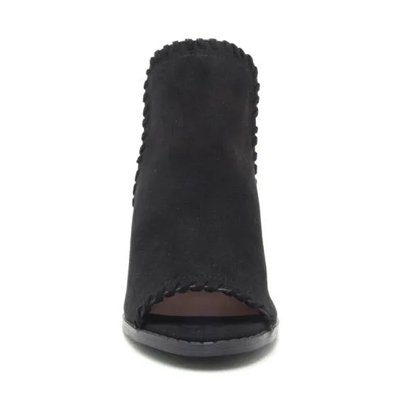 Rough Around The Edges Suede Black Booties