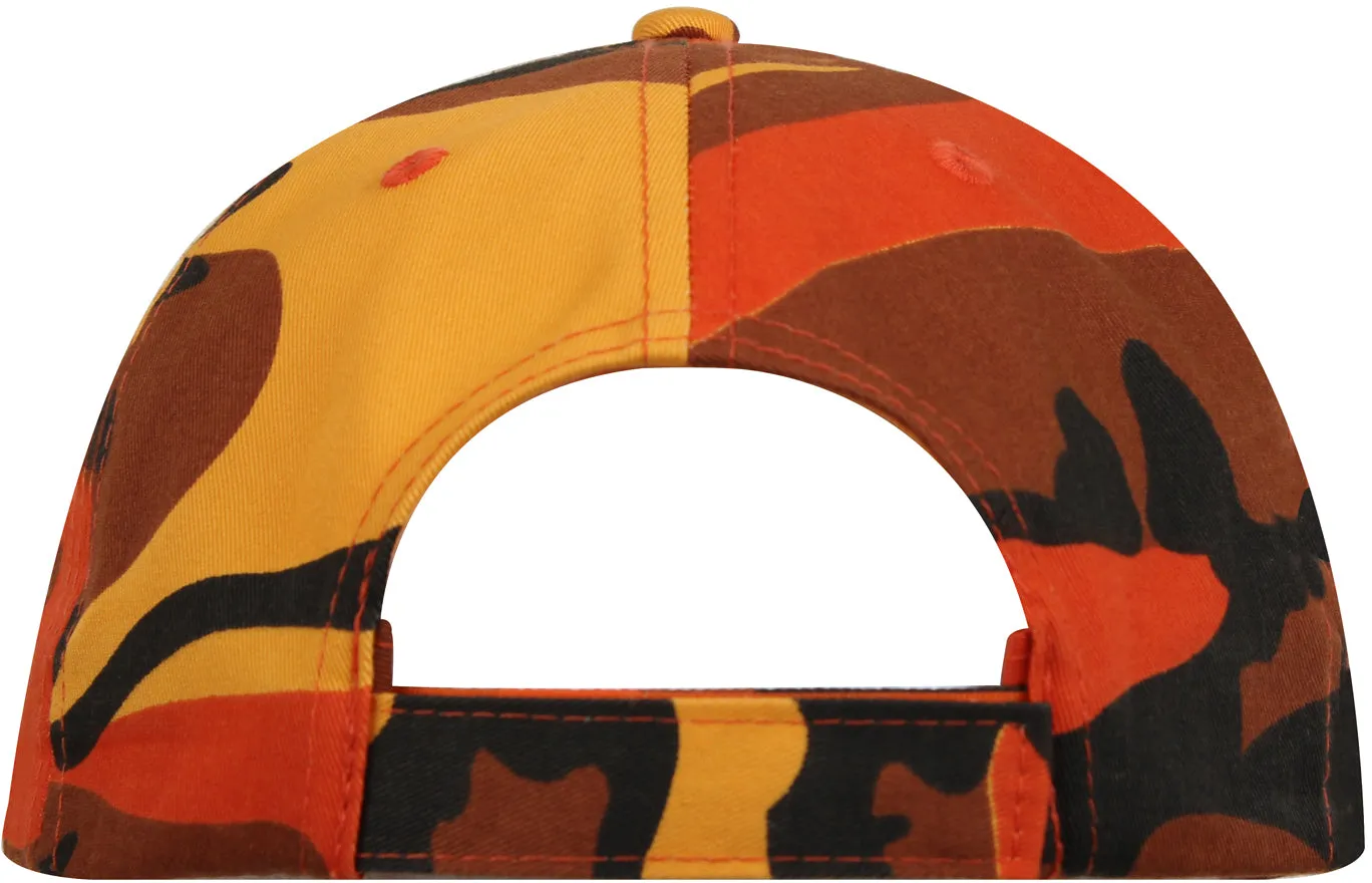 Savage Orange Camo Color Camo Supreme Low Profile Cap