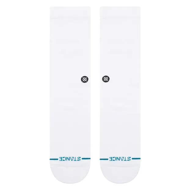 Stance Socks Icon Crew - White/Black