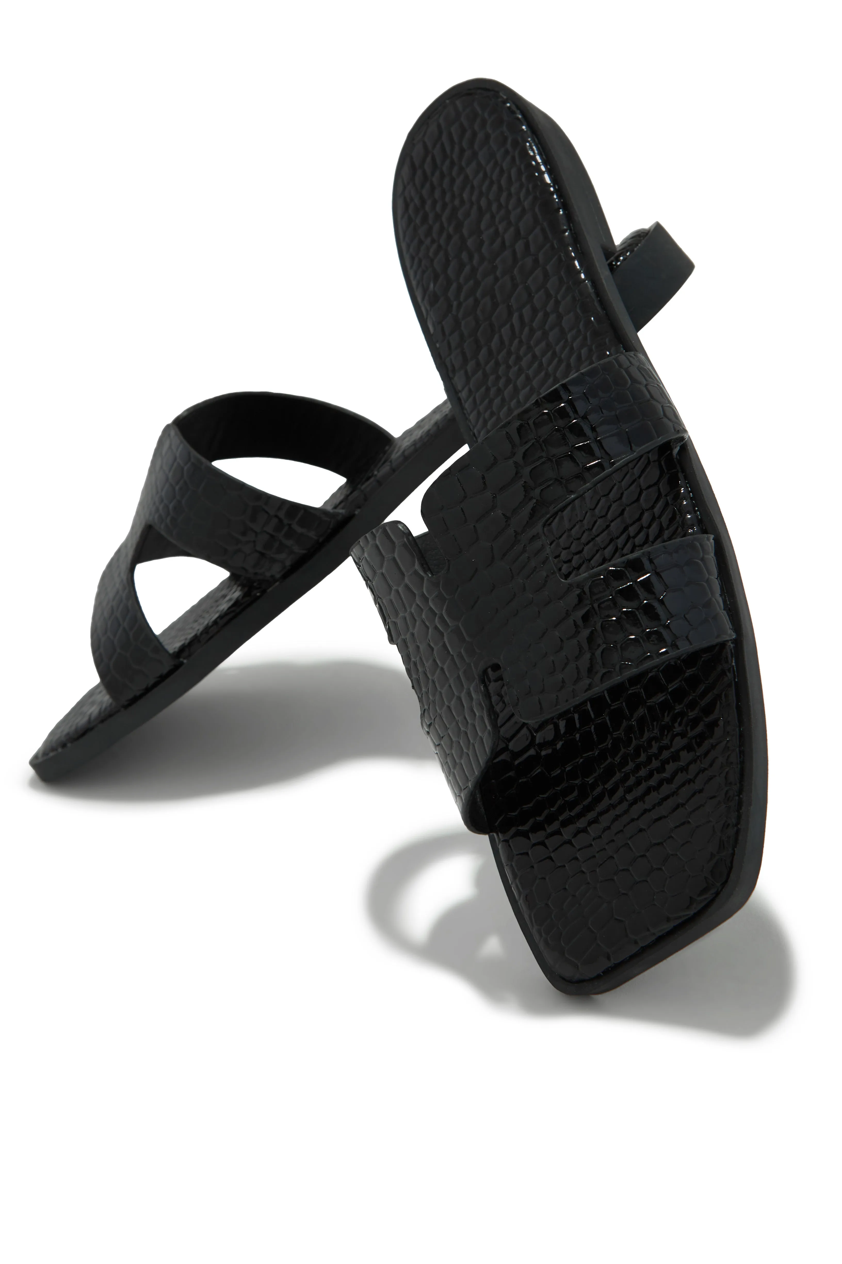 Vianka Slip On Sandals - Black