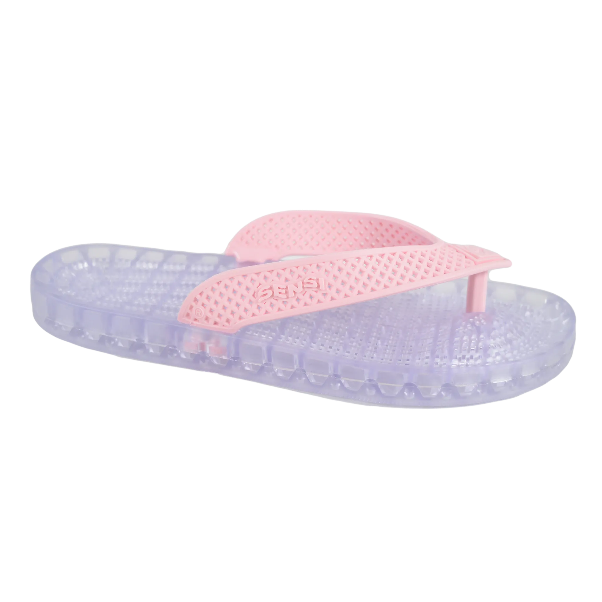 Wave - Clear Thong Sandal - Pink