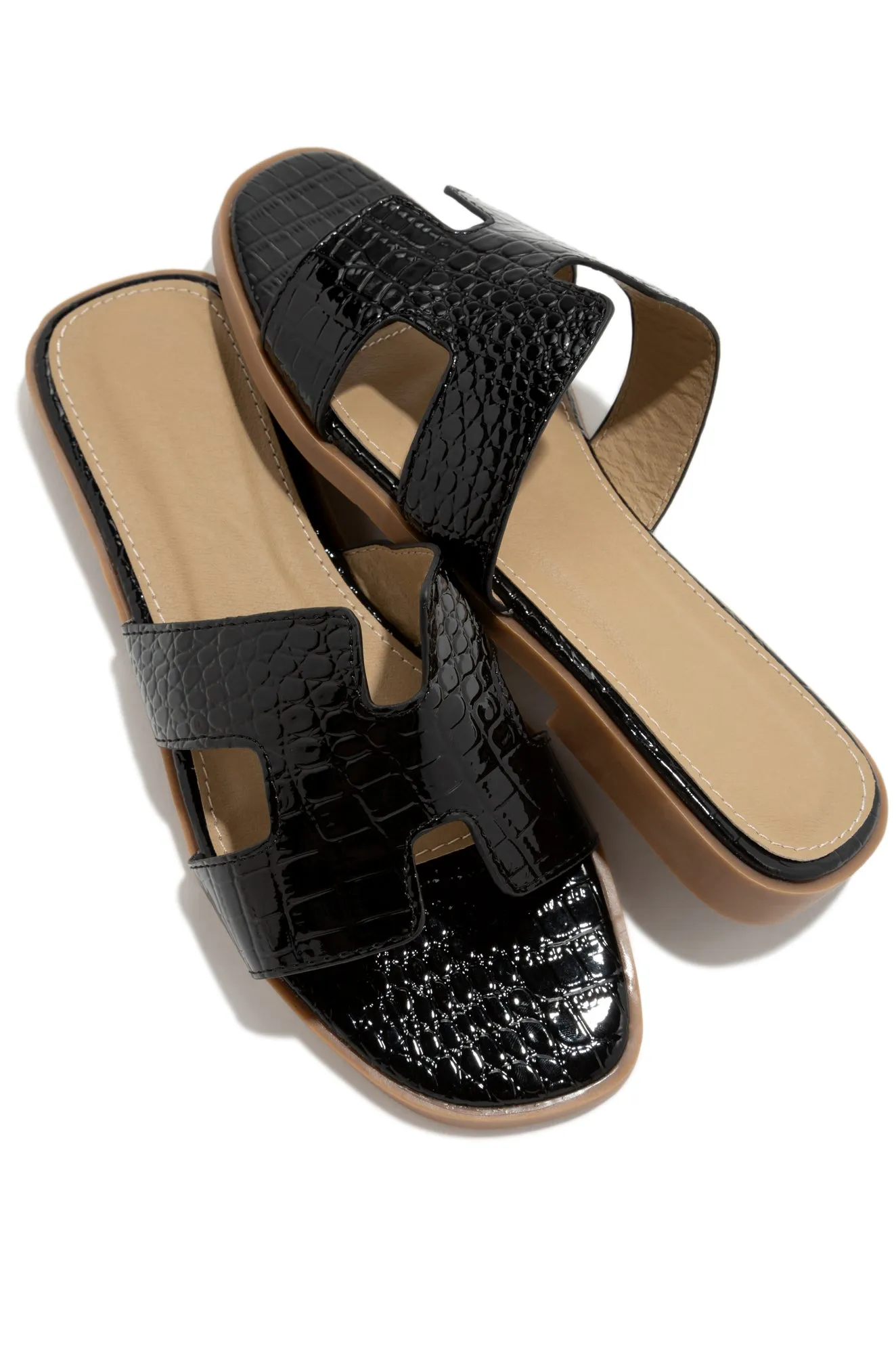 Yacht Club Slip On Sandals - Black